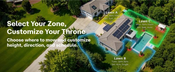 RoboUP Robot Lawn Mower Boundary Wire-Free T1200Pro 2025 Version