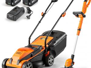LawnMaster 20VMWGT 24V Max 13-inch Lawn Mower and Grass Trimmer 10-inch Combo LawnMaster 20VMWGT 24V Max 13-inch Lawn Mower and Grass Trimmer 10-inch Combo with 2x4.0Ah Batteries and Charger