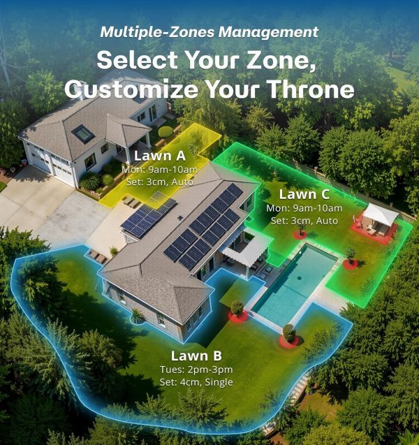 RoboUP T1200Pro Robot Mower 2025 Version with Garage