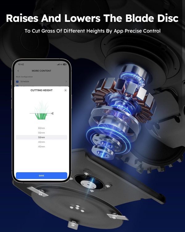 ANTHBOT Robot Lawn Mower with Max 180m, Max 900㎡