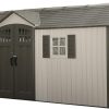 Lifetime 60127 20 x 8 Ft. Outdoor Storage Shed, Desert Sand