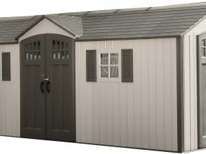 Lifetime 60127 20 x 8 Ft. Outdoor Storage Shed, Desert Sand Lifetime 60127 20 x 8 Ft. Outdoor Storage Shed, Desert Sand